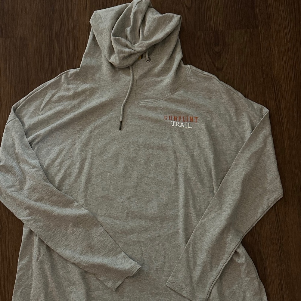 Unisex Grey Longsleeve hoodie